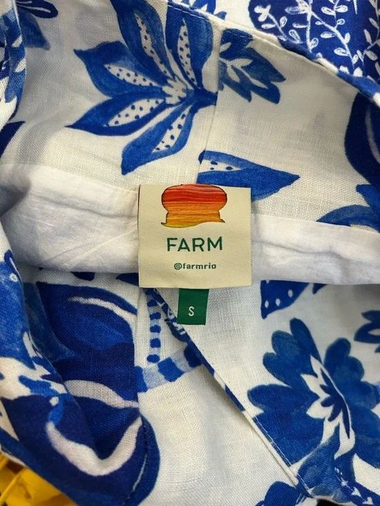 Farm rio off white floral birds euroflax mini dress - Picture 4 of 4